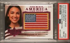 #d/5 Rare Pink PSA 8 ALEXANDRIA OCASIO-CORTEZ 2022 DECISION GOD BLESS FLAG picture