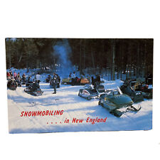 Snowmobiling In New England Postcard picture
