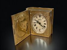 Seth Thomas Miniature Book Alarm Clock with Mother of Pearl Dial picture