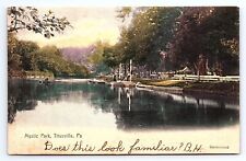 Postcard Mystic Park Titusville Pennsylvania The Rotograph Co. Handcolored picture