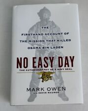 Mark Owen Signed Autographed Book No Easy Day Navy Seal Hardback *First Edition* picture
