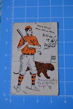 1909 Baseball Postcard College or University Trenton ? Princeton NJ Postmark picture