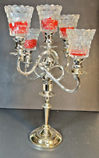 5 Light Candelabra Wm A Rogers Non- Tarnish Silver Plate by Oneida Silversmiths picture