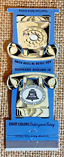 Rare Matchbook Cover- Bell Telephone Die Cut - Jewelite picture