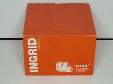 Ingrid LTD Chicago 60640 Snax 4 Sets Plates & Mugs Orange Retro Plastic Box picture