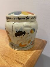 Round Tin Milano Italy 60’s Kid Graphics, Vintage 4”Alemagna Caramelle Panettone picture