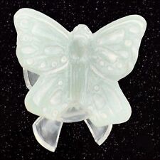 Isabel Bloom Butterfly Figurine Green White 2001 Stand Pottery Hand Made Signed picture
