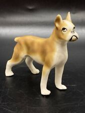 Vintage Bisque Porcelain Boxer Dog Figurine - 081523 picture