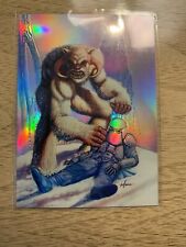 STAR WARS 1996 TOPPS FINEST GOLD PARALLEL REFRACTOR 61 WAMPA picture