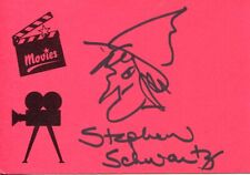 Stephen Schwartz Wicked Godspell Disney Broadwa Composer Signed Autograph Sketch picture