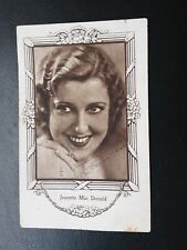 1930 JEANETTE MAC DONALD ,  SPANISH CHOCOLATE CARD, ARTISTAS DE CINE SERIES picture