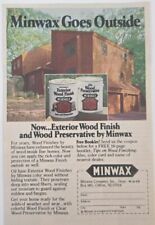 1980 Minwax Exterior Wood Finish and Wood Preservative Ad - Minwax Goes Outside picture