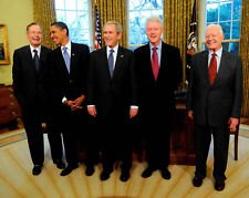 President Obama George Bush Clinton 8 x 10 Photo Photograph Picture picture