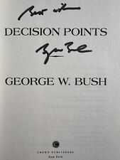 Signed President George W. Bush “DECISION POINTS” Auto Hard Cover Book picture