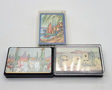 Decorative Artist Scenes Standard Playing Cards 3 Decks Collector Desert Design picture