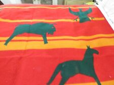 Vintage Double sided Pendleton Beaver State Wool Southwestern Thick Blanket picture