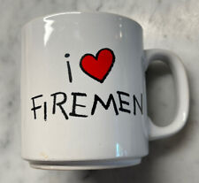 Vintage Fireman Coffee Mug Russ Berrie 