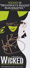 Stephen Schwartz & Kerry Ellis HAND Signed Wicked The Musical Flyer Autograph  picture