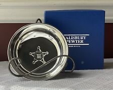 VTG Salisbury Pewter Candy Bowl Engraved “United States Secret Service”, 5 1/4