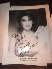 DONNA EDMONDSON SIGNED PLAYBOY PLAYMATE OF THE YEAR 1987 PUBLICITY PHOTO picture