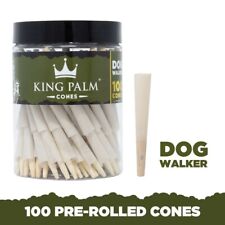 King Palm Dog Walker Cones Holds 0.5 Gram 100 Pack Pre Rolled Natural Cones picture