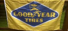 Vintage Logo Goodyear Tire 3X5 Garage Wall Banner Indoor/outdoor Fast Ship USA picture