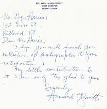 RARE “Olympic Artist” Howard Everett Smith Hand Written Letter picture