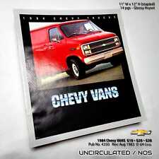UNCIRCULATED 1984 Chevrolet Vans 14 pgs Color Brochure - Pub No 4350 Rev: 08-83 picture