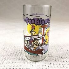 Hardees 1991 Flintstones Going to the Drive-In Drinking Glass EUC 1964 Drive In picture