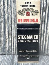 Vtg Stegmaier Gold Medal Beer Matchbook Cover Advertisement picture