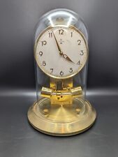 ✨ Works Junghans ATO Atomic Vintage MCM Brass Electro Magnetic Clock Glass Dome picture