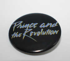 Vintage Prince and the Revolution Pinback Button 1984 Pin Black 1.5