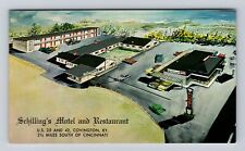 Covington KY-Kentucky Schillings Motel & Restaurant Advertising Vintage Postcard picture