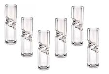 SIX Cigarette Glass Crutch Tips CLEAR can be used in Rolling Machine 8mm picture