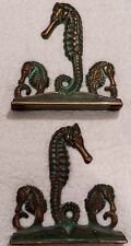 Vintage BOOKENDS SEAHORSE SOLID BRASS  picture