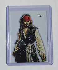 Captain Jack Sparrow Limited Edition Artist Signed Johnny Depp Trading Card 1/10 picture