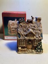 WINDSOR COLLECTION Christmas Santa Collectible House w/Hinges picture
