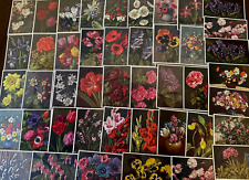 Huge Lot of 63~ Flowers-STEHLI~Mainzer Gyger~Swiss Floral~ Postcards Unused~g543 picture