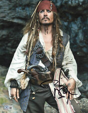 JOHNNY DEPP SIGNED 'PIRATES OF THE CARIBBEAN' 11X14 PHOTO AUTOGRAPH BECKETT picture
