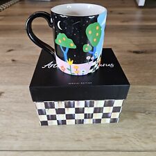 Brand New Mackenzie Childs Charly Clements Artist Coffee Mug, Incl Gift Box  picture