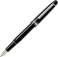 New Authentic Montblanc Platinum  Fountain Pen 145 in Leather Pen Pouh picture