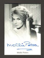 MOLLIE PETERS JAMES BOND 007 50th ANNIVERSARY TRADING CARD AUTOGRAPH RITTENHOUSE picture