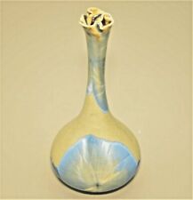 MIYAMURA Original Vintage Signed Porcelain Studio Pottery Crystalline Stem Vase picture