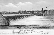 Holyoke, Massachusetts MA ~ Holyoke Dam  1905 UB b/w # picture