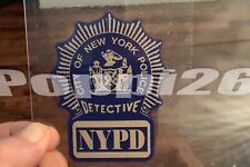 NYPD Detective “Collectible”  Inside decal  NY NYC NYS picture