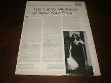 Laura Nyro - Funky Madonna of New York Soul (Article in LIFE 1-30-70) 4 Photos picture
