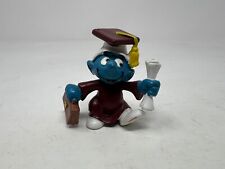 VINTAGE Smurf by PEYO Schleich 1970's TOY SMURF Collection Graduate Student / picture