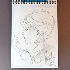Mirka Andolfo's Sketchbook #2 Signed with Original Pencil Sketch 6