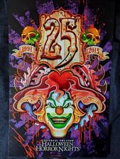 Halloween Horror Nights 25TH Anniversary HHN Jack the Clown Poster Universal picture