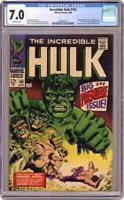 Incredible Hulk #102 CGC 7.0 1968 4308363013 picture